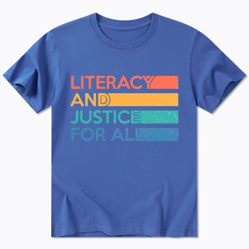 Literacy and Justice For All Classic T-Shirt