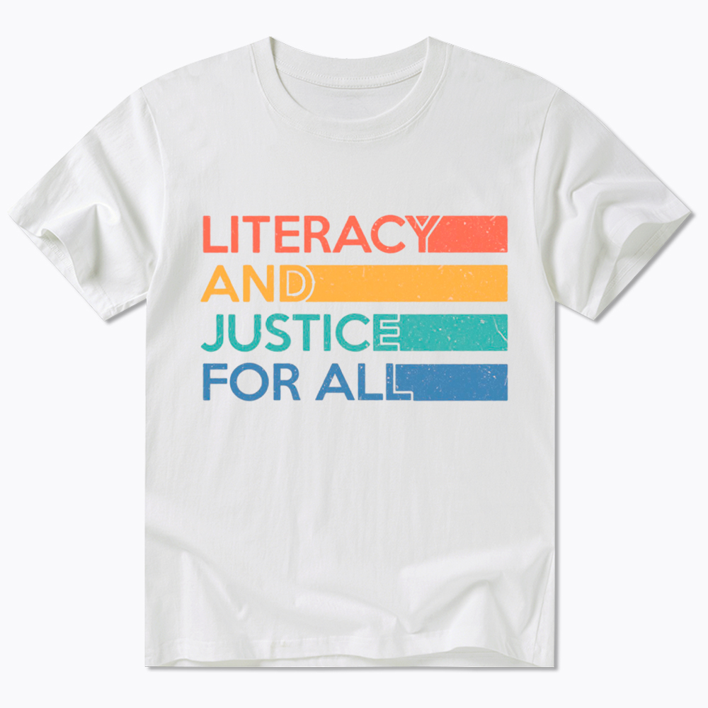 Literacy and Justice For All Classic T-Shirt