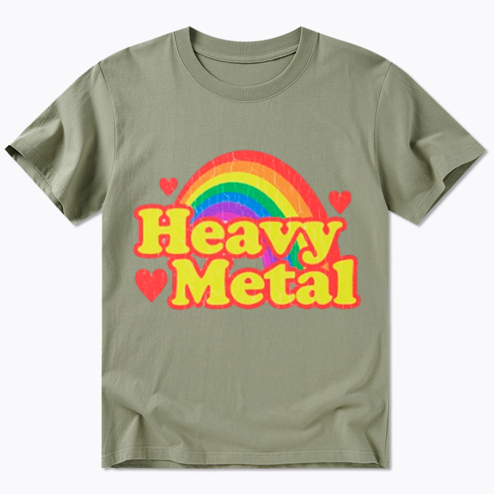 Funny Heavy Metal Rainbow Classic T-Shirt