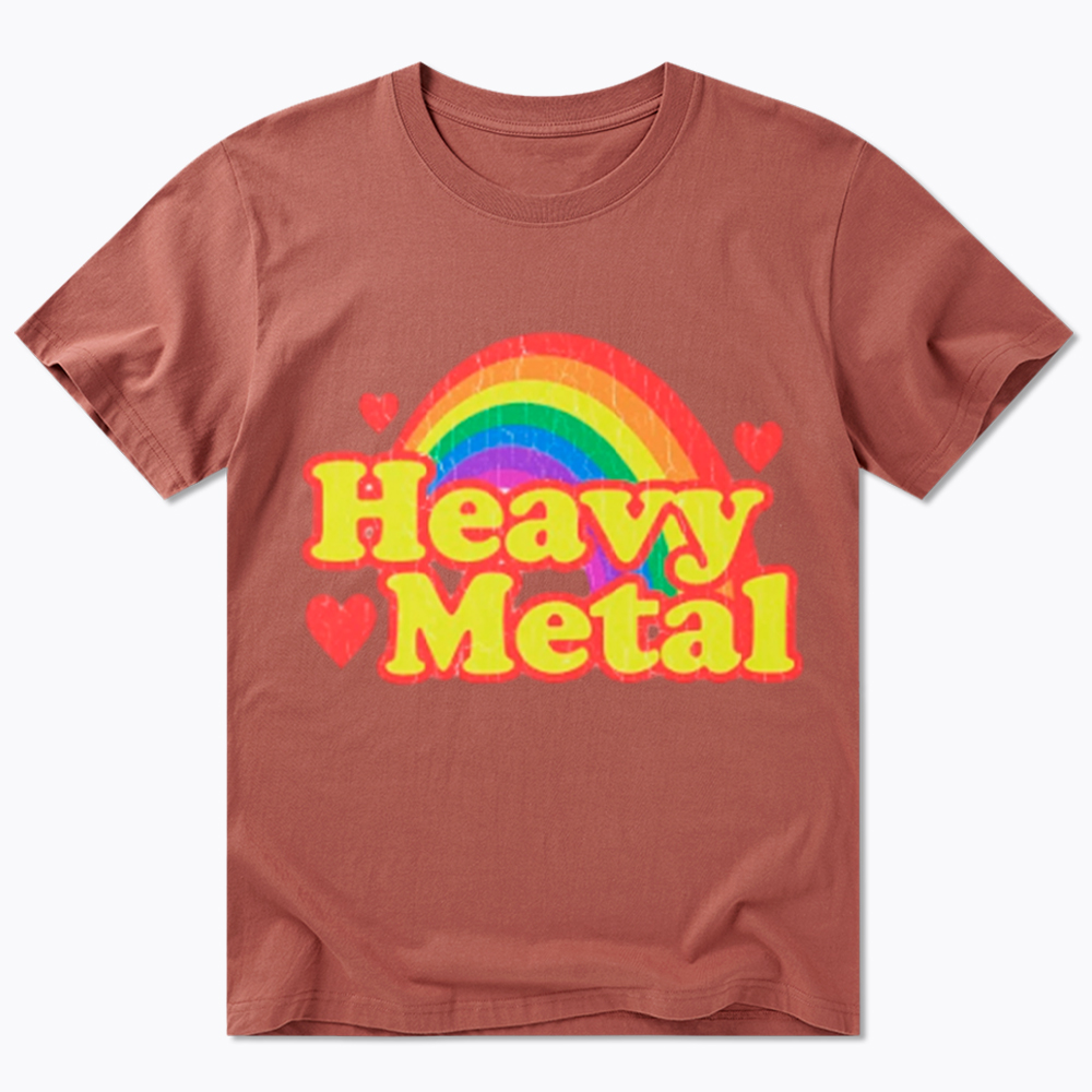 Funny Heavy Metal Rainbow Classic T-Shirt