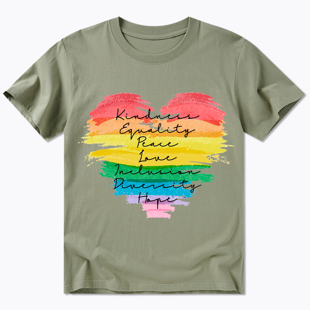 Kindness Equality Peace Love Inclusion Diversity Classic T-Shirt