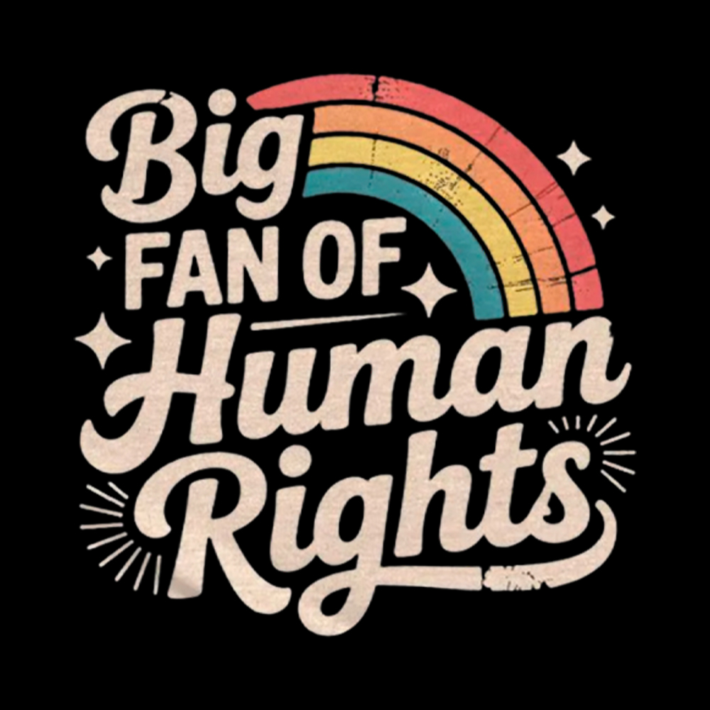 Big Fan of Human Rights Washed T-Shirt
