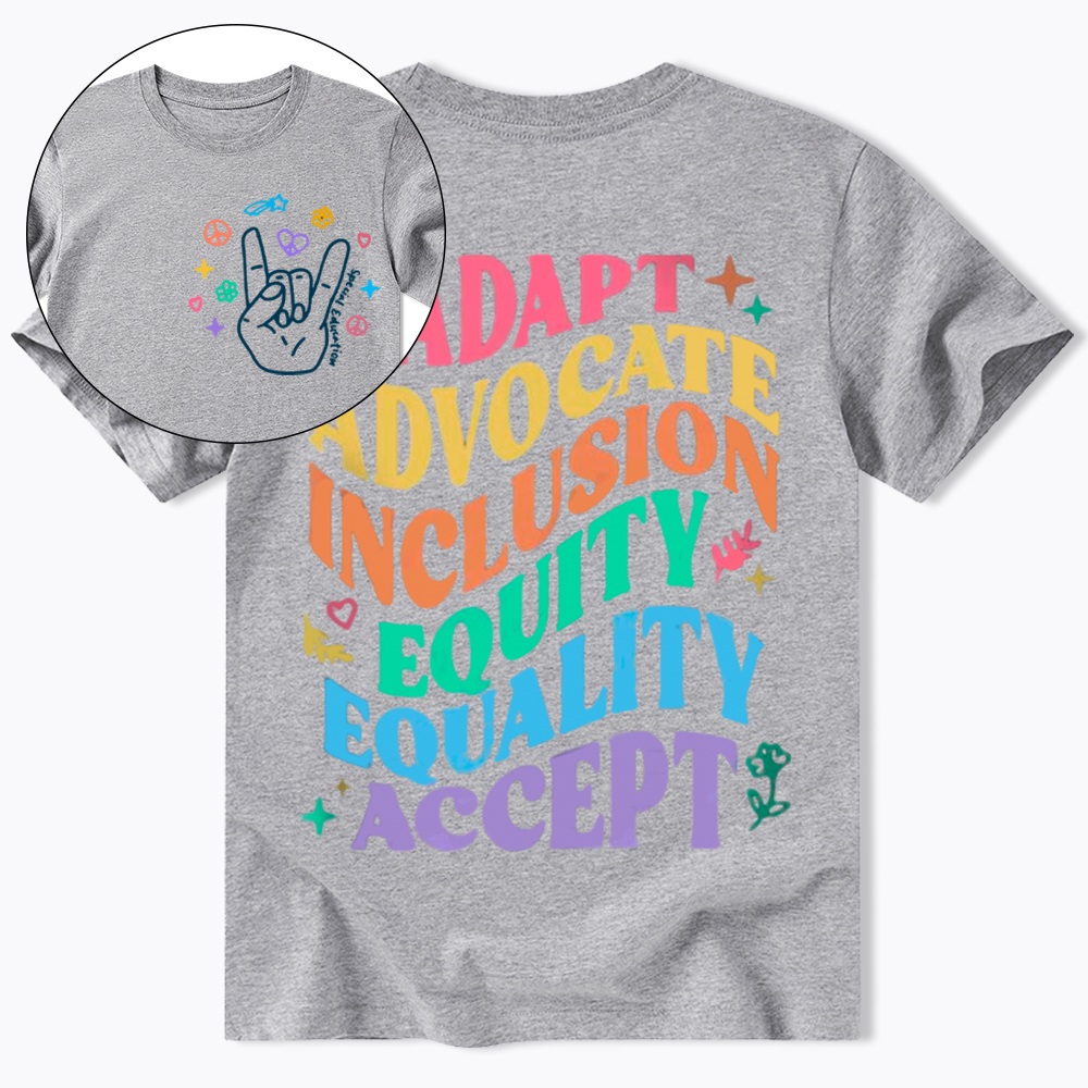 Adapt Advocate Inclusion Equity Equality Accept Classic T-Shirt
