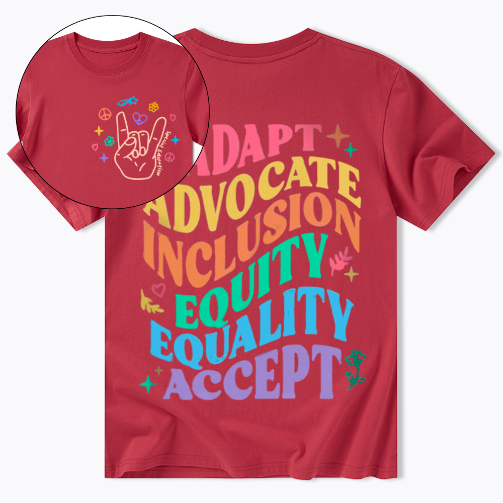 Adapt Advocate Inclusion Equity Equality Accept Classic T-Shirt