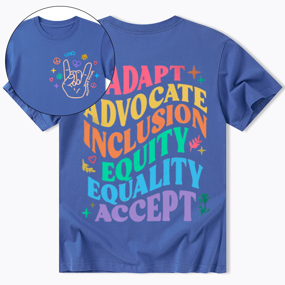 Adapt Advocate Inclusion Equity Equality Accept Classic T-Shirt