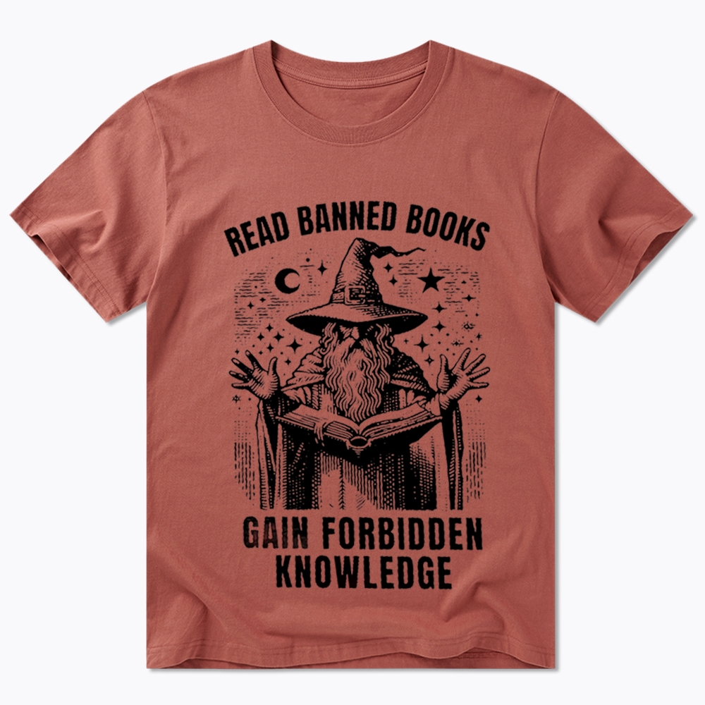 Read Banned Books Gain Forbidden Knowledge Classic T-Shirt
