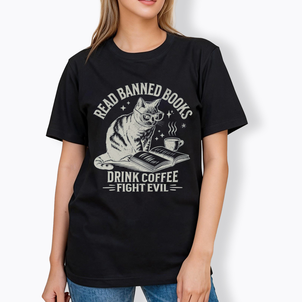 Read Books Drink Coffee Fight Evil Classic T-Shirt