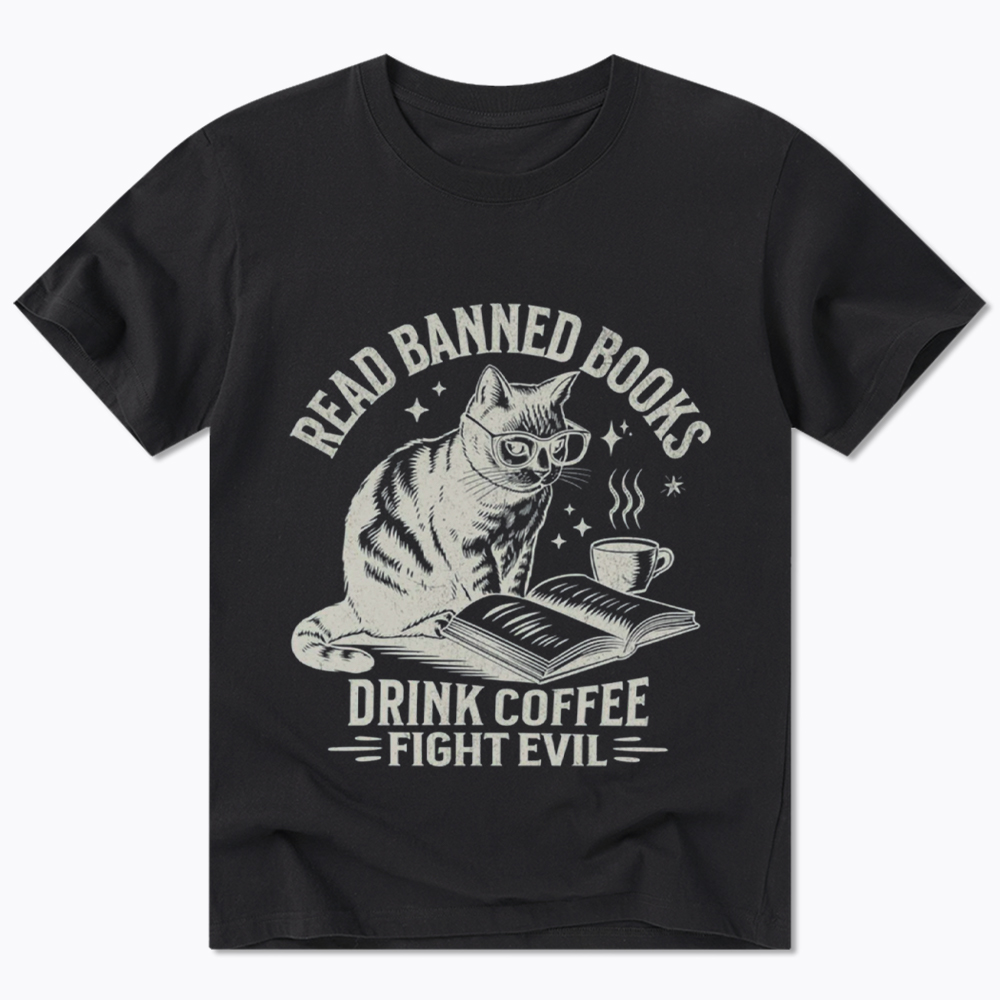 Read Books Drink Coffee Fight Evil Classic T-Shirt