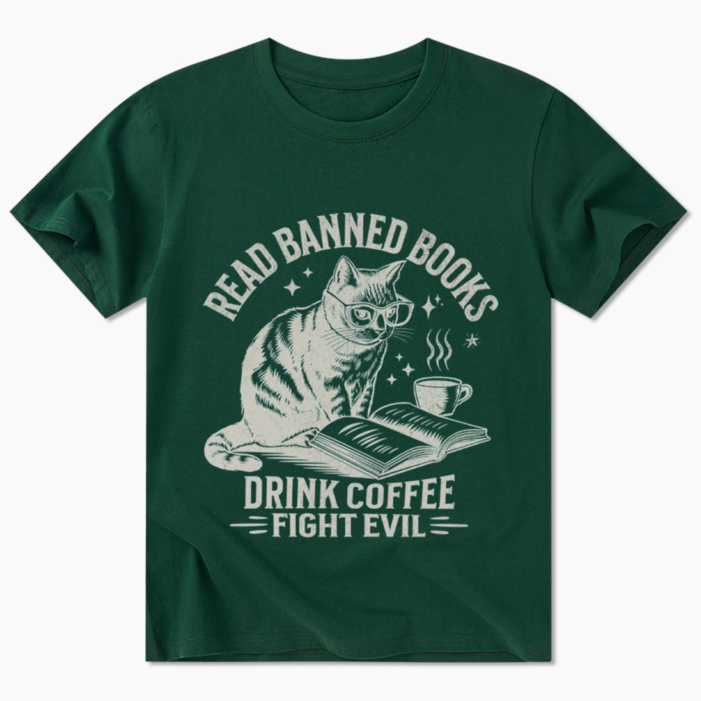 Read Books Drink Coffee Fight Evil Classic T-Shirt