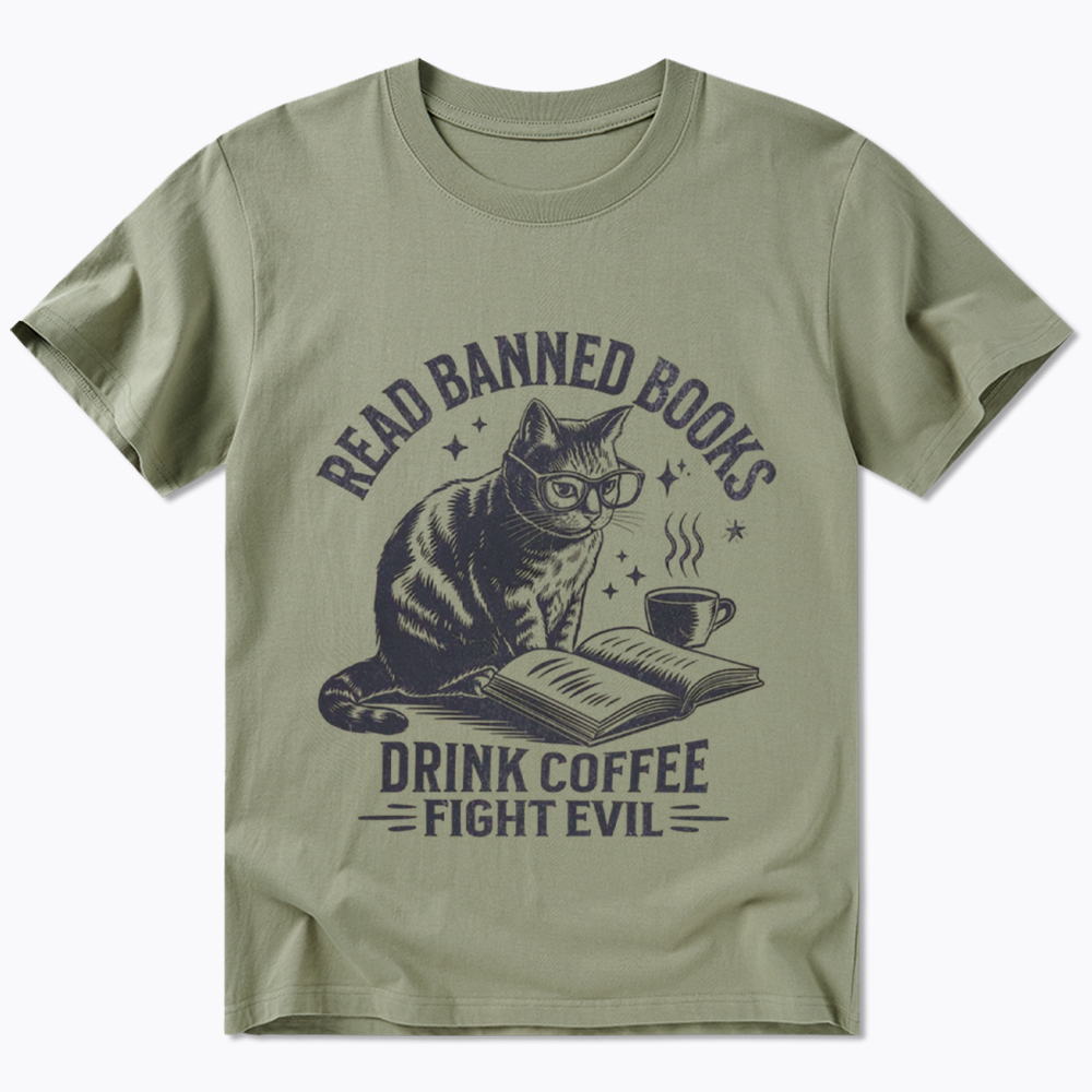 Read Books Drink Coffee Fight Evil Classic T-Shirt