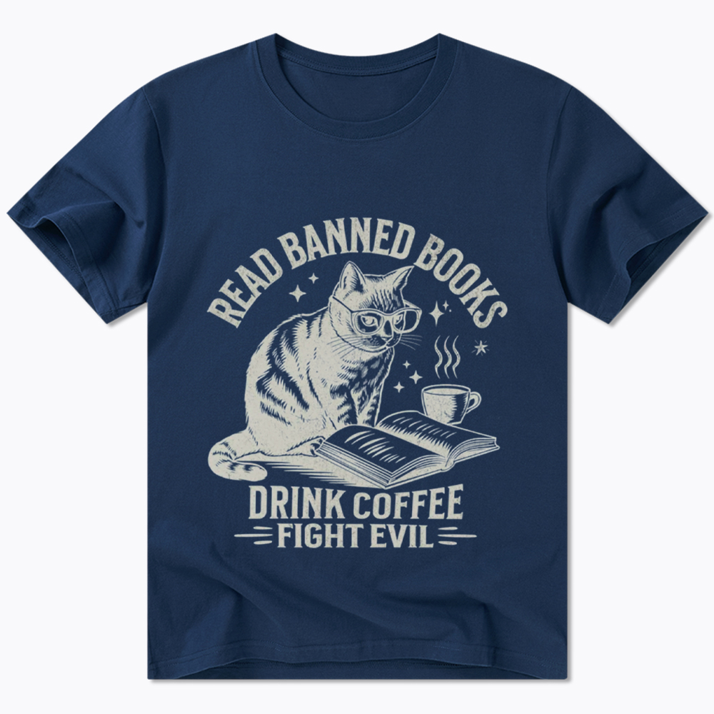 Read Books Drink Coffee Fight Evil Classic T-Shirt