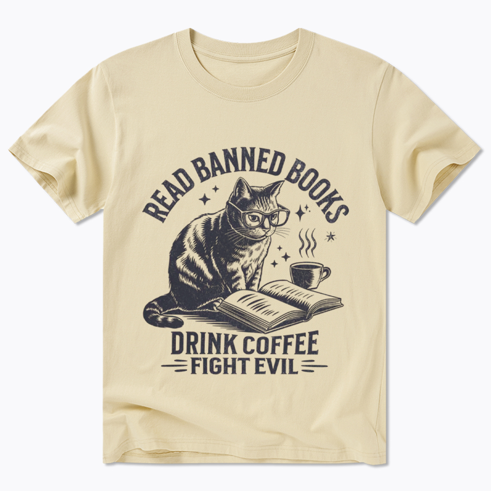 Read Books Drink Coffee Fight Evil Classic T-Shirt
