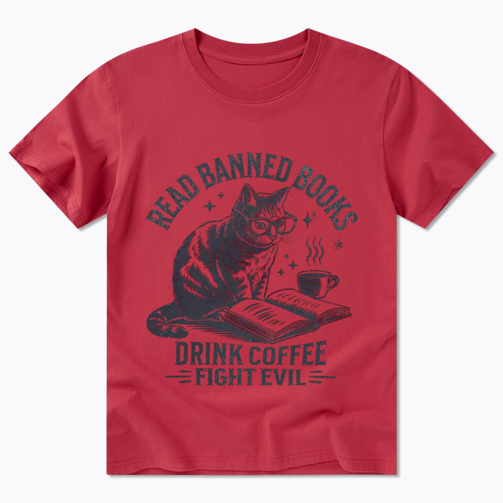 Read Books Drink Coffee Fight Evil Classic T-Shirt