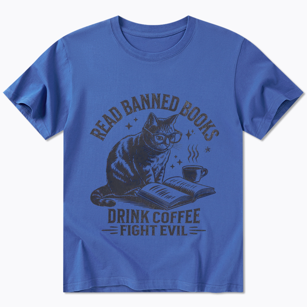 Read Books Drink Coffee Fight Evil Classic T-Shirt
