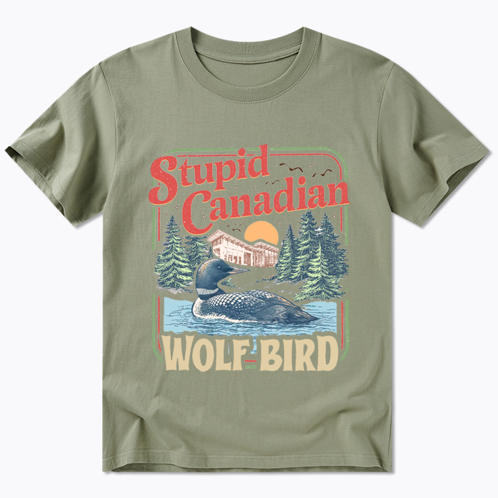 Stupid Canadian Wolf-Bird Classic T-Shirt