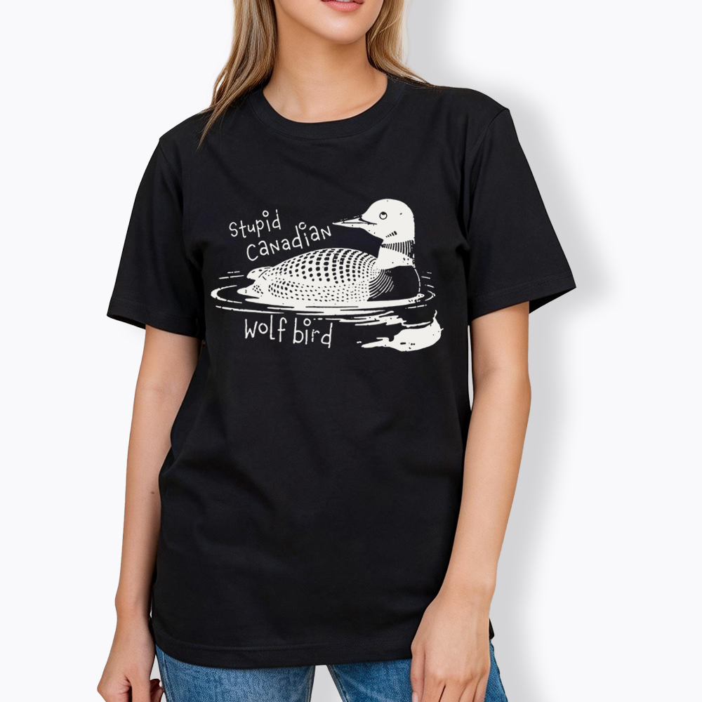 Stupid Canadian Wolf Bird Sarcastic Animal Classic T-Shirt