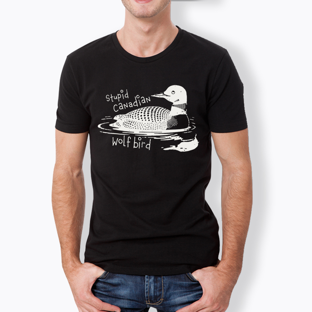 Stupid Canadian Wolf Bird Sarcastic Animal Classic T-Shirt