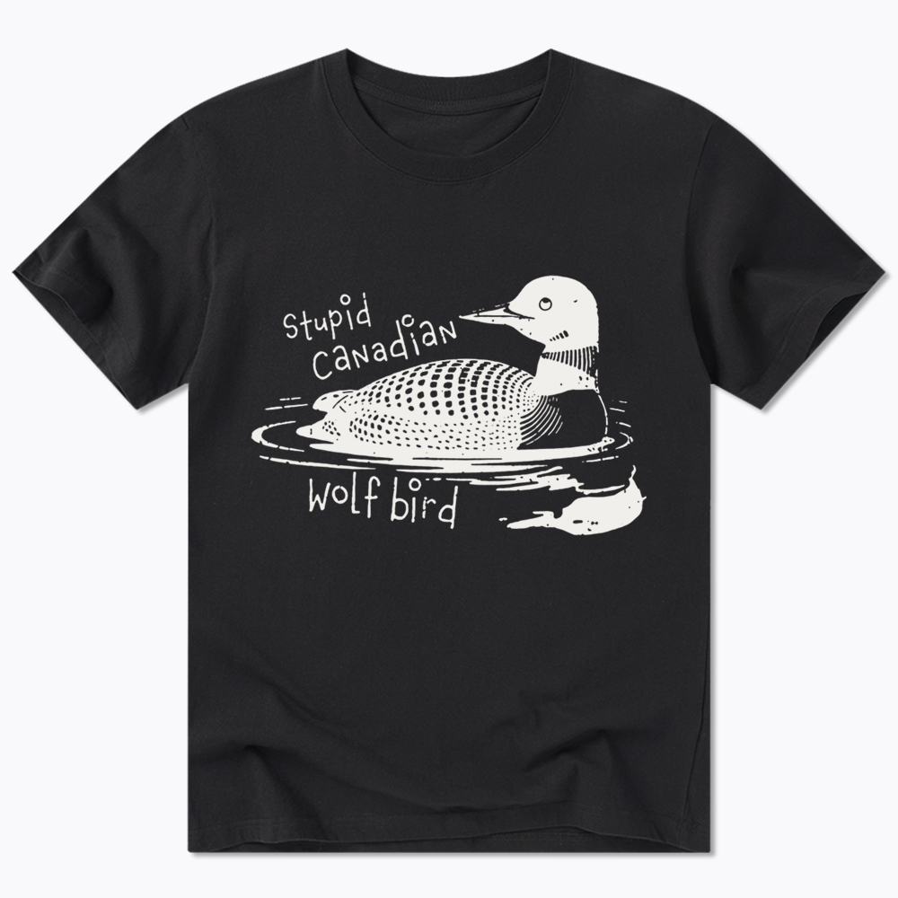 Stupid Canadian Wolf Bird Sarcastic Animal Classic T-Shirt