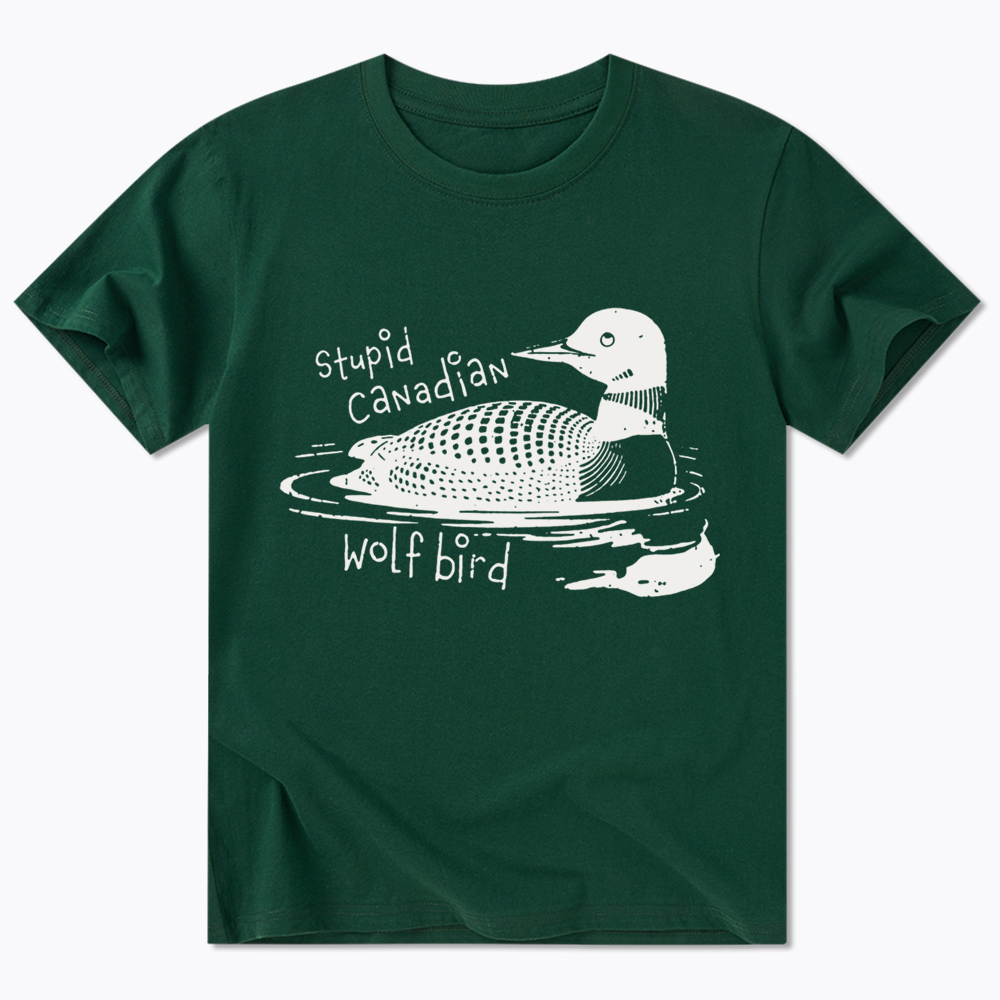 Stupid Canadian Wolf Bird Sarcastic Animal Classic T-Shirt