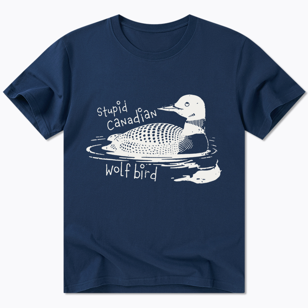 Stupid Canadian Wolf Bird Sarcastic Animal Classic T-Shirt