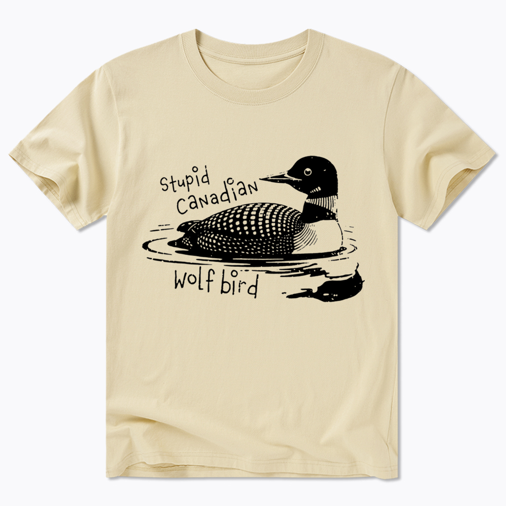 Stupid Canadian Wolf Bird Sarcastic Animal Classic T-Shirt