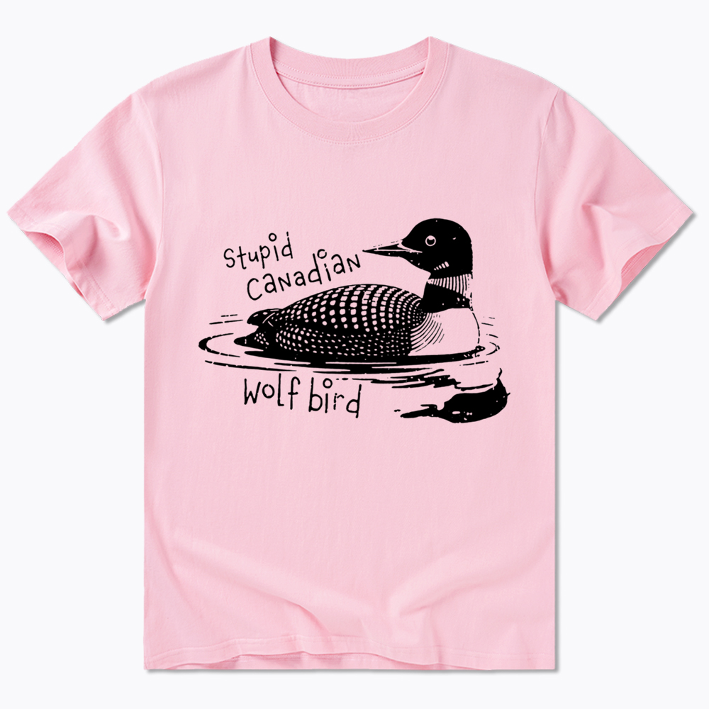 Stupid Canadian Wolf Bird Sarcastic Animal Classic T-Shirt