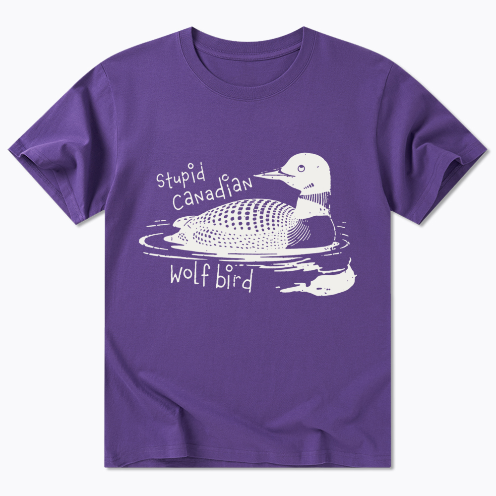 Stupid Canadian Wolf Bird Sarcastic Animal Classic T-Shirt