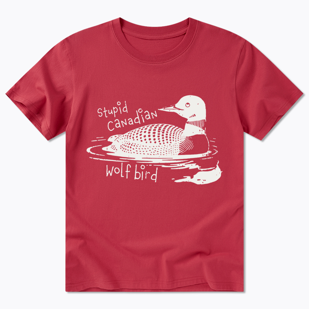 Stupid Canadian Wolf Bird Sarcastic Animal Classic T-Shirt