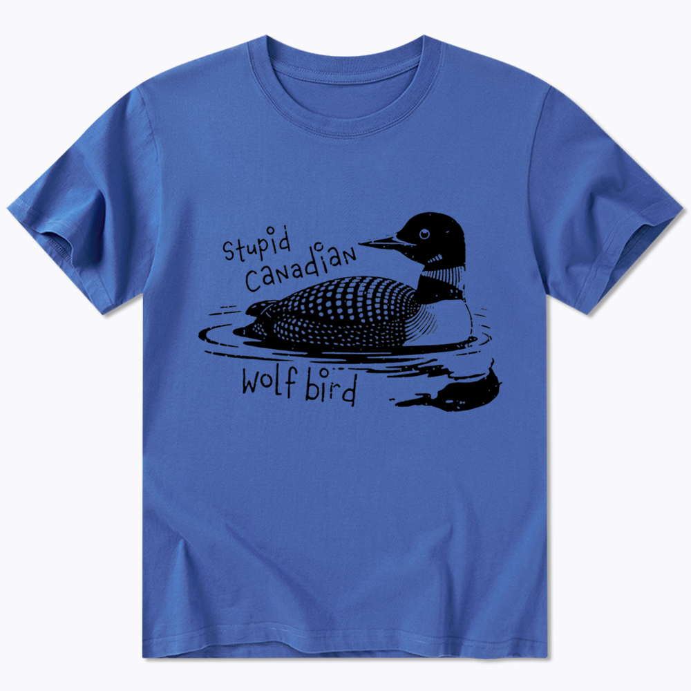 Stupid Canadian Wolf Bird Sarcastic Animal Classic T-Shirt