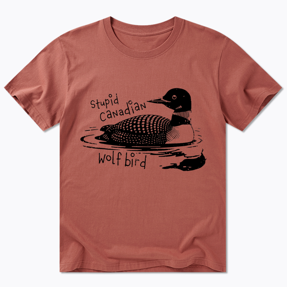 Stupid Canadian Wolf Bird Sarcastic Animal Classic T-Shirt