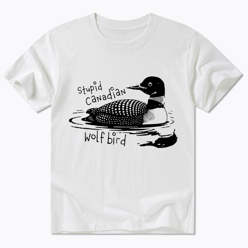 Stupid Canadian Wolf Bird Sarcastic Animal Classic T-Shirt