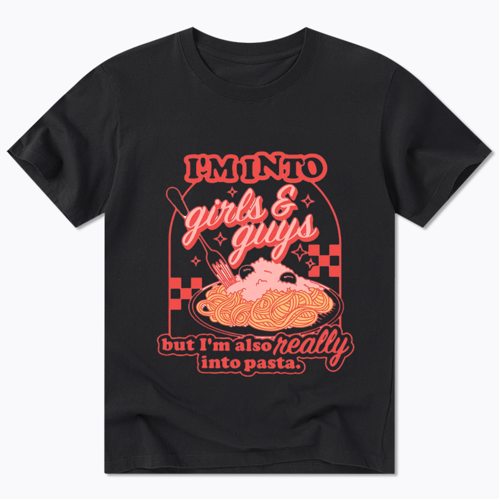 Girls Guys And Pasta Classic T-Shirt