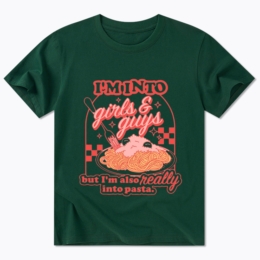 Girls Guys And Pasta Classic T-Shirt