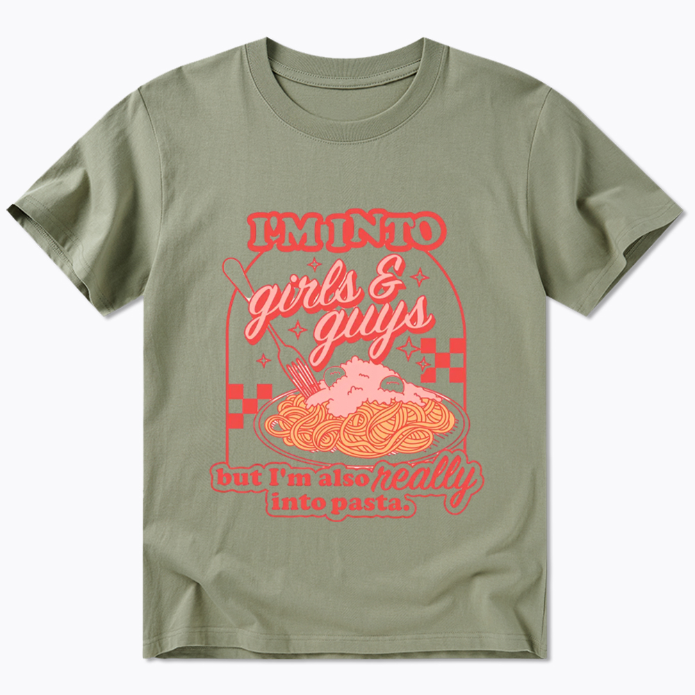 Girls Guys And Pasta Classic T-Shirt