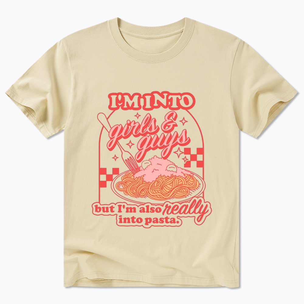Girls Guys And Pasta Classic T-Shirt