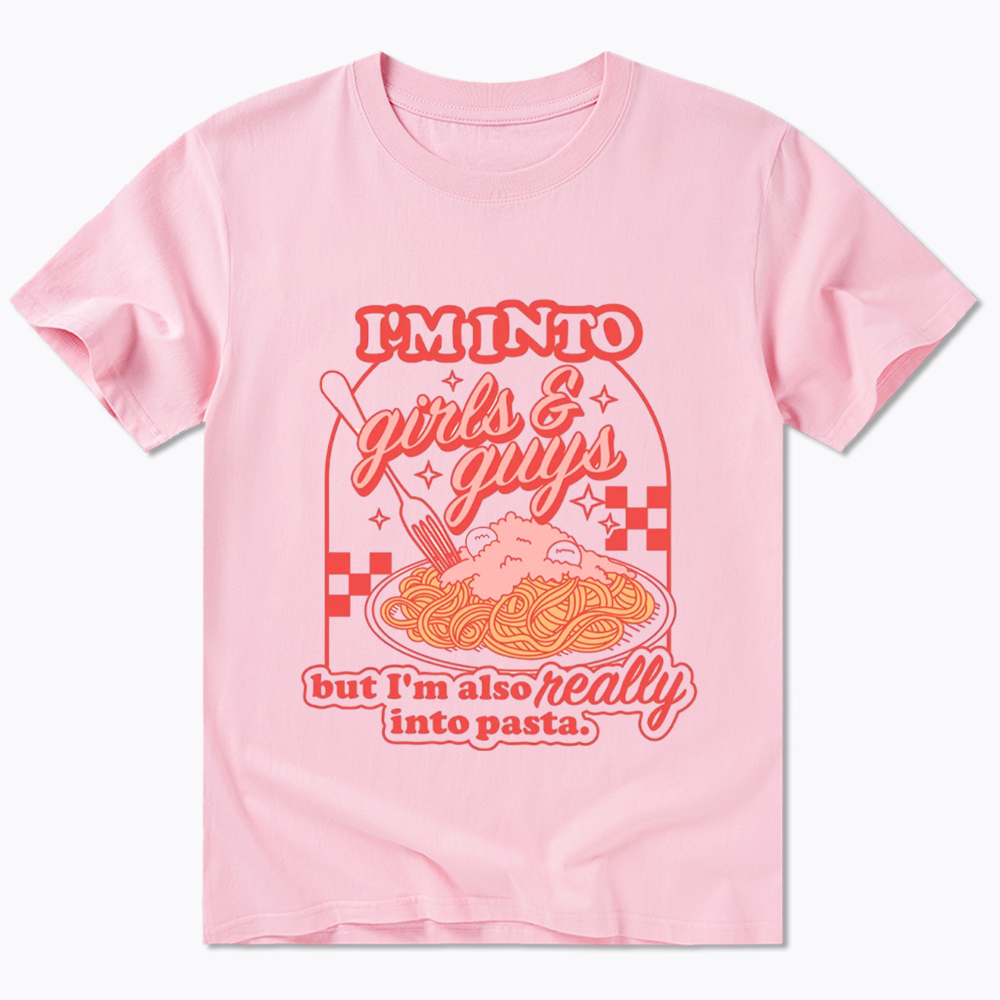 Girls Guys And Pasta Classic T-Shirt