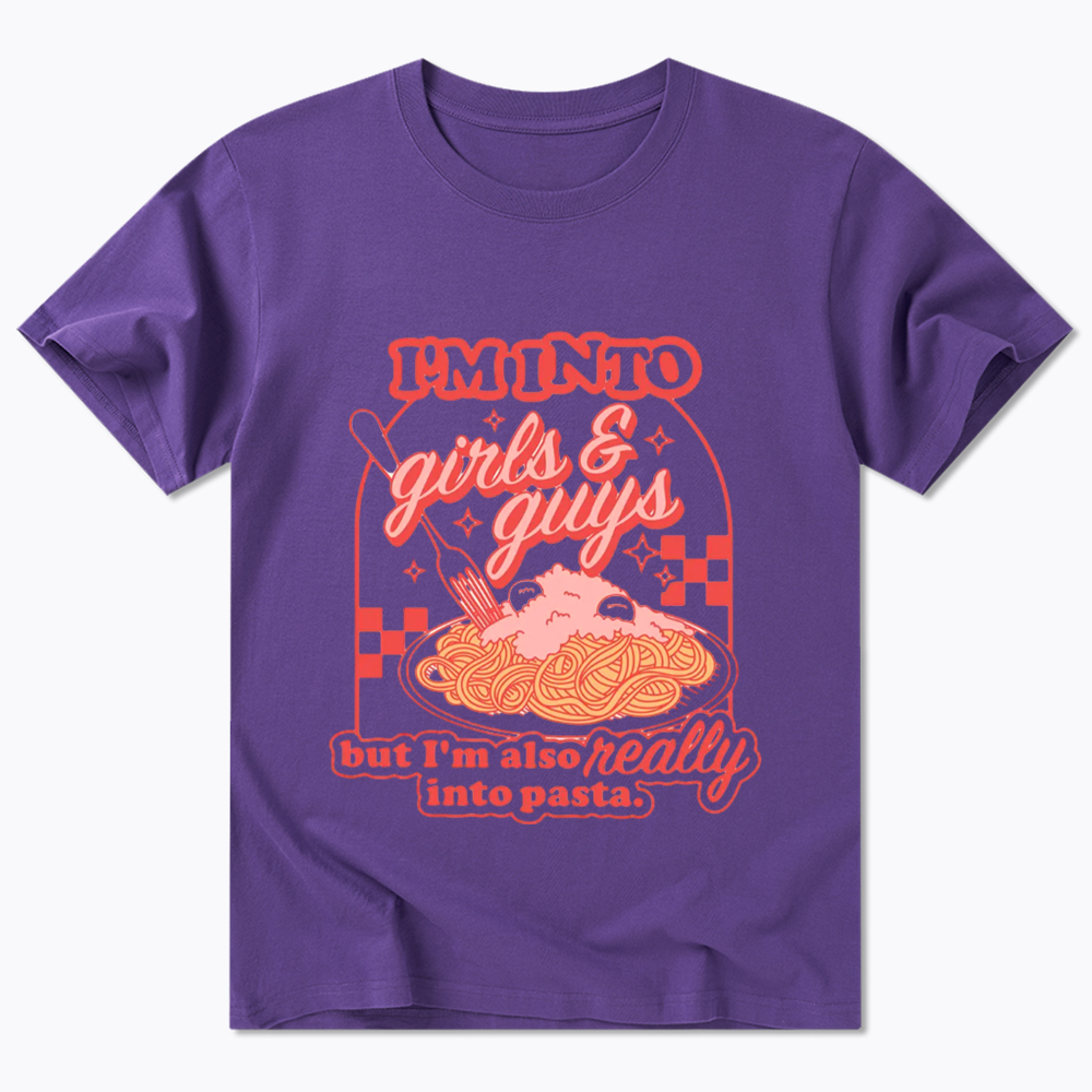 Girls Guys And Pasta Classic T-Shirt