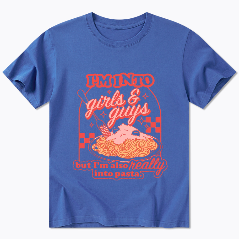 Girls Guys And Pasta Classic T-Shirt