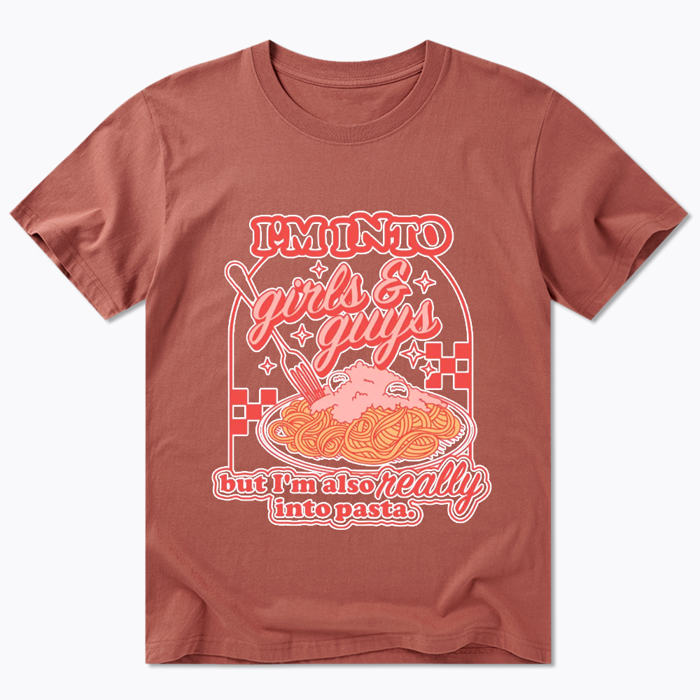 Girls Guys And Pasta Classic T-Shirt