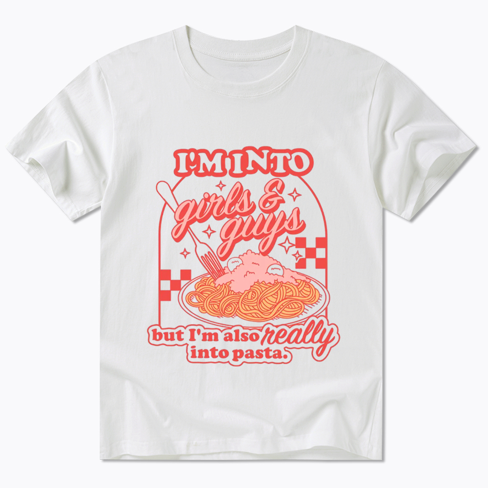 Girls Guys And Pasta Classic T-Shirt