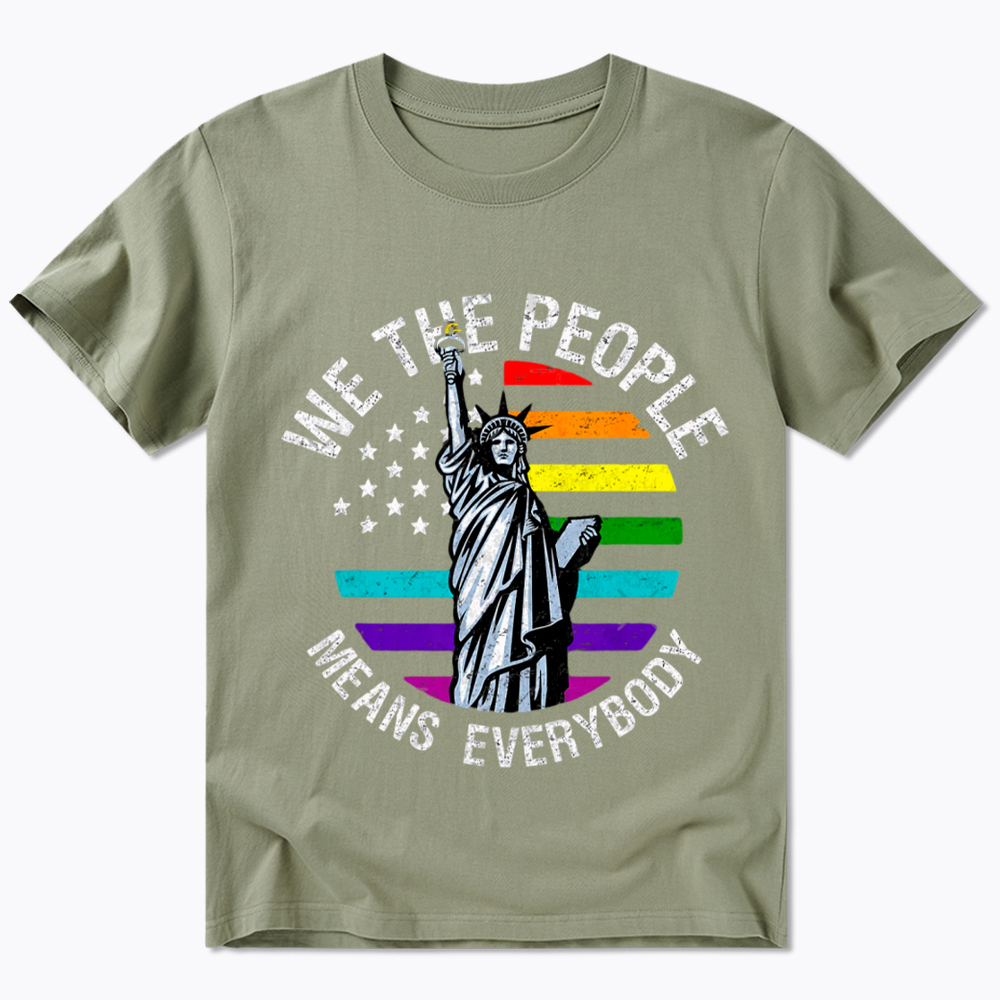 We The People Means Everyone Vintage LGBT Gay Classic T-Shirt