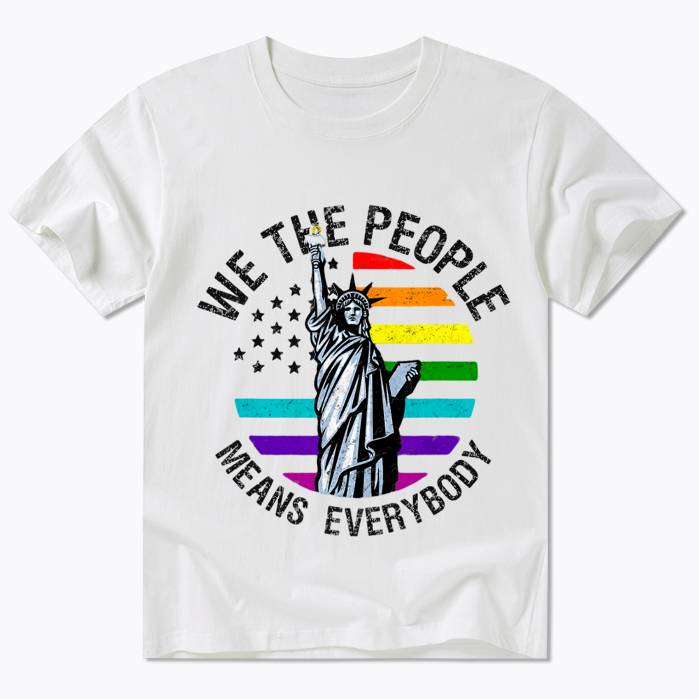 We The People Means Everyone Vintage LGBT Gay Classic T-Shirt
