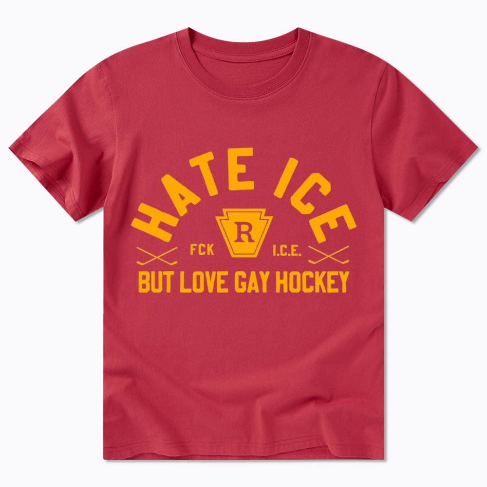 Hate ICE but Love Gay Hockey Classic T-Shirt