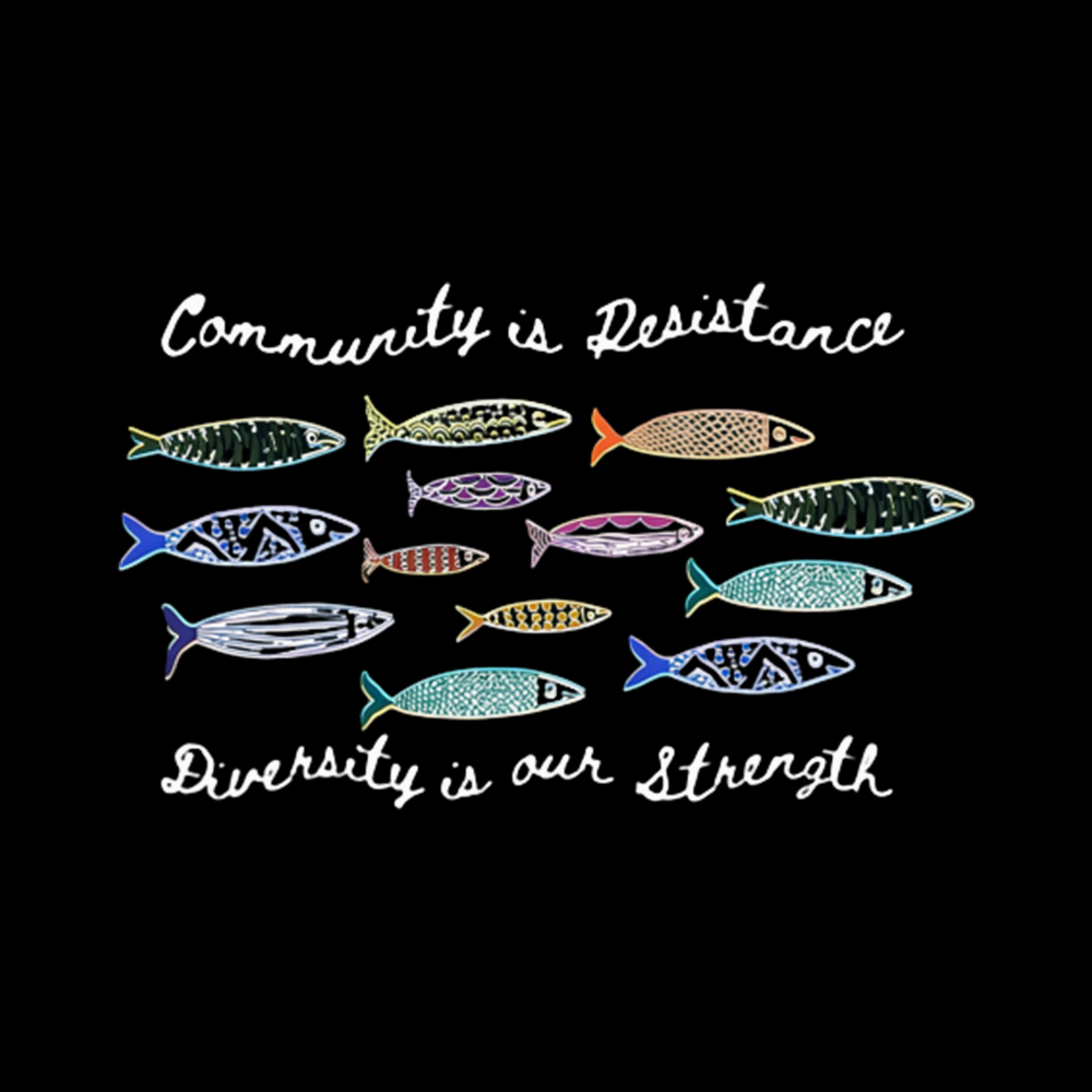 Community is Resistance Cropped T-Shirts