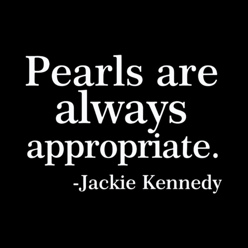 Pearls Are Always Appropriate Cropped T-Shirts