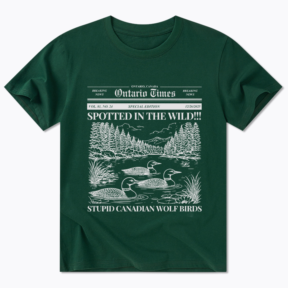 Stupid Canadian Wolf Bird Classic T-Shirt