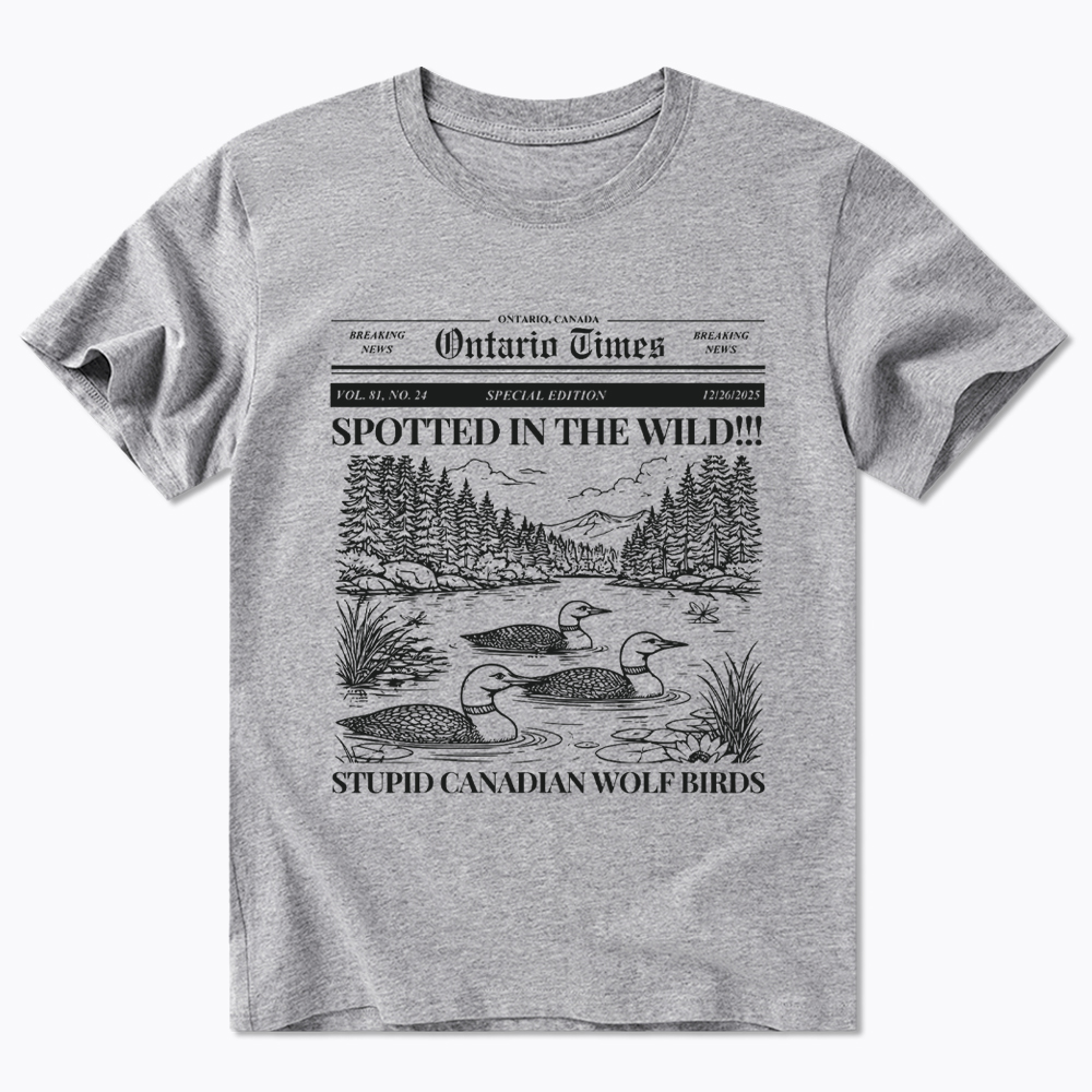 Stupid Canadian Wolf Bird Classic T-Shirt