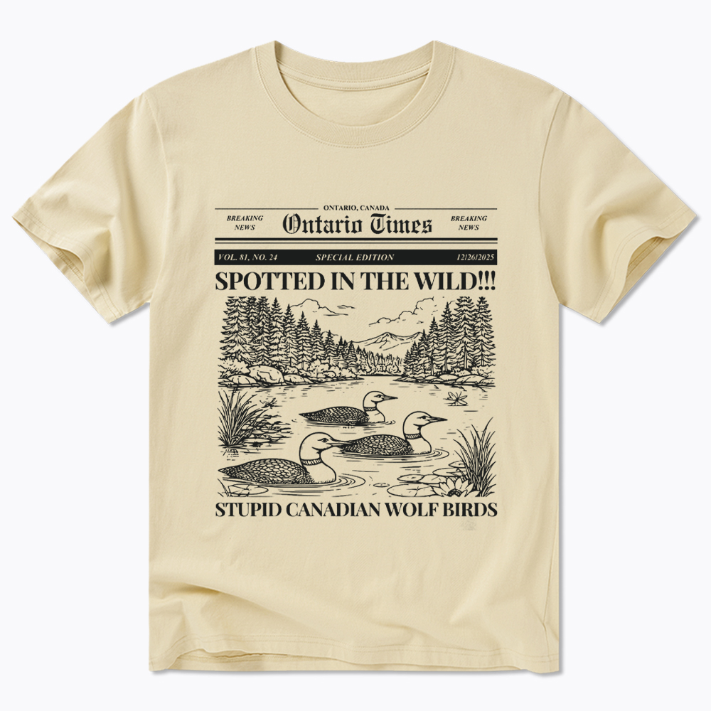 Stupid Canadian Wolf Bird Classic T-Shirt