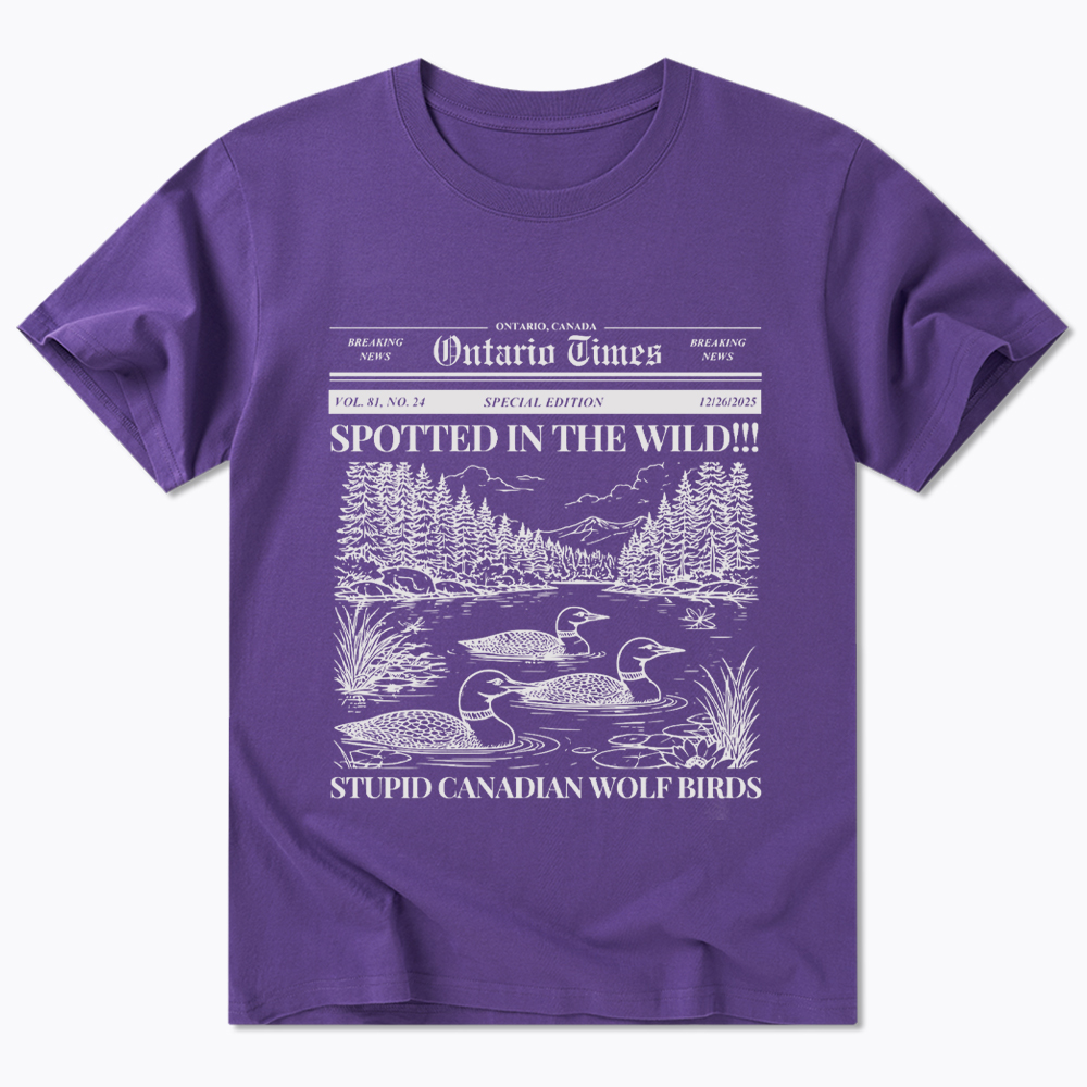 Stupid Canadian Wolf Bird Classic T-Shirt