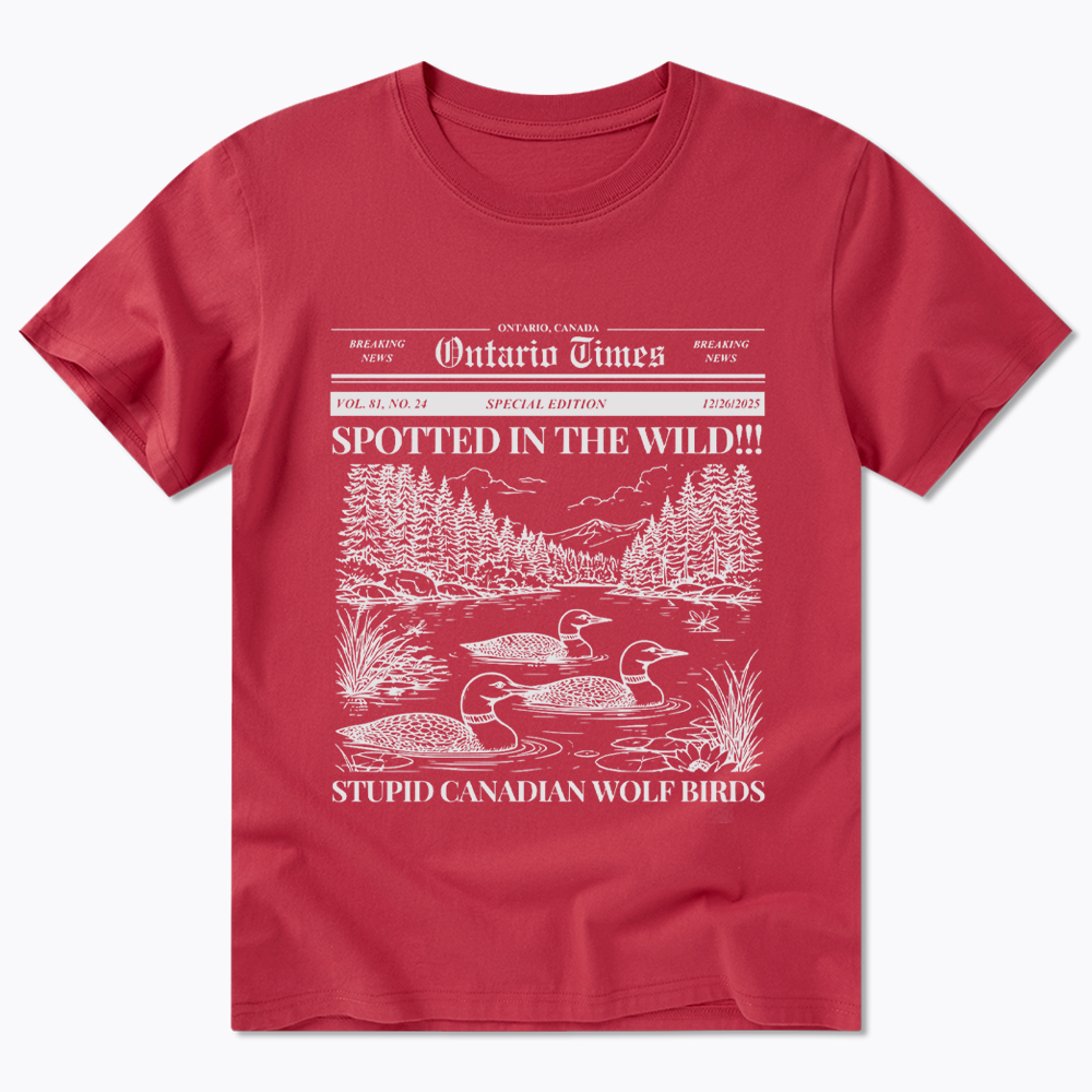 Stupid Canadian Wolf Bird Classic T-Shirt